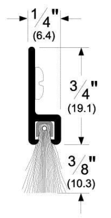 18041 CSB 84" Door Perimeter Brush Seal