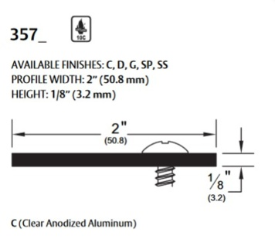 357SP 84" Galvanized Steel Astragal