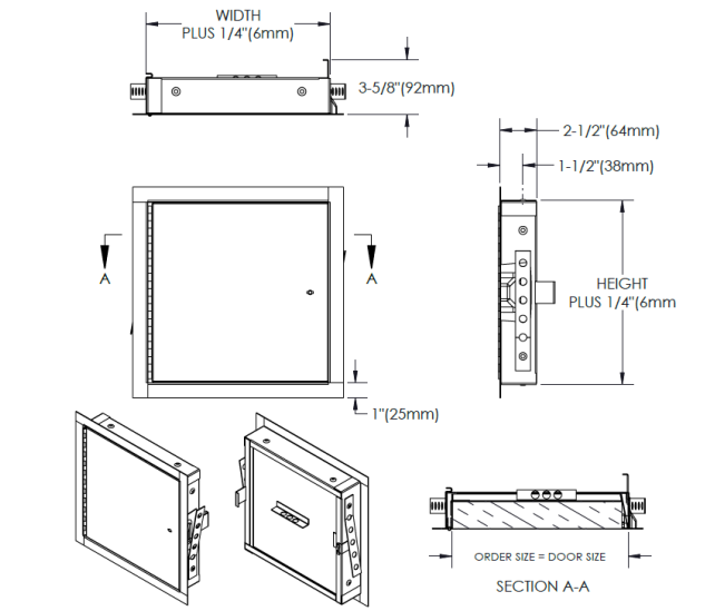 Universal Fire Rated Access Panel