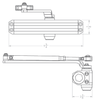 3101 BC PA 689 Door Closer