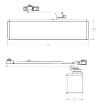 5501 BC 689 Door Closer W/ Multiple Arm Options