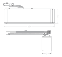 7101 BC 689 Door Closer W/ Multiple Option Arms