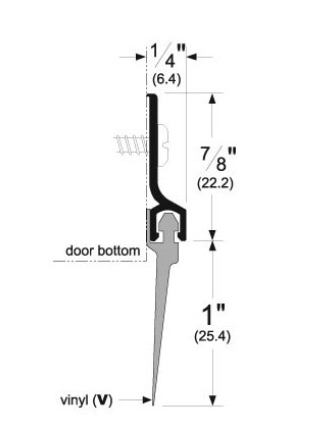 307AV Door Bottom Sweep