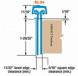Select Hinge Sl24 SL 83'' Continuous Hinge - Earls Door Store - Select 83 inch continuous ...